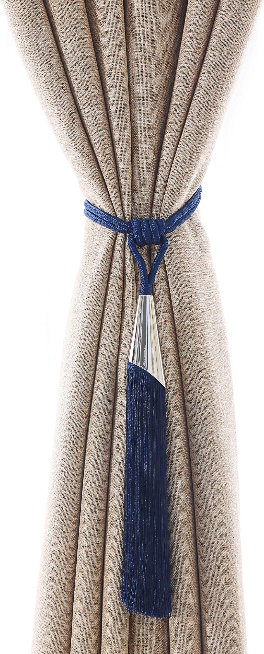 LANEHUA HOME 1 Pair Curtain tie Back Tassel Curtain Rope Tiebacks for Home Decoration,Royal Blue