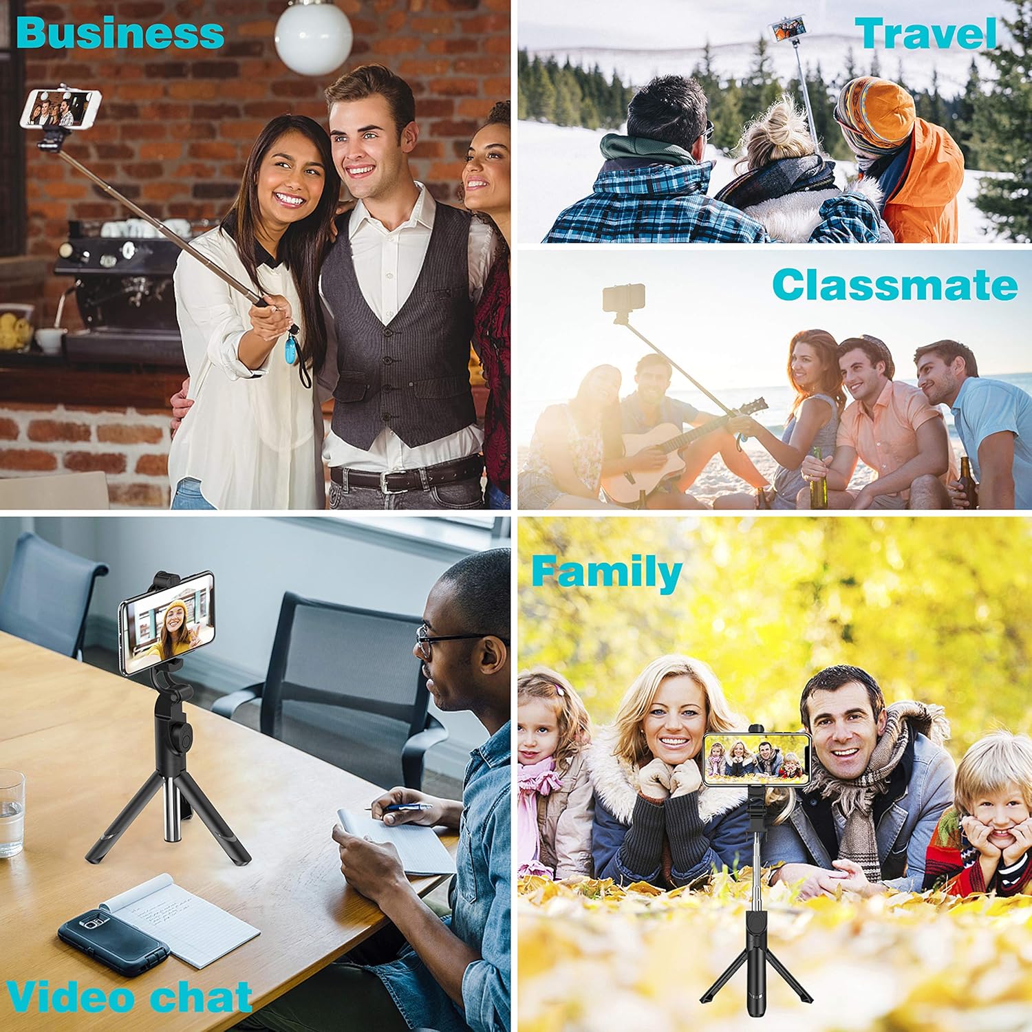 Selfie Stick, Extendable Selfie Stick Tripod with Detachable Wireless Remote and Tripod Stand Selfie Stick for iPhone X/iPhone 8/8 Plus/iPhone 7/7 Plus, Galaxy S9/S9 Plus/S8/S8 Plus/Note8,Huawei,More: Camera & Photo