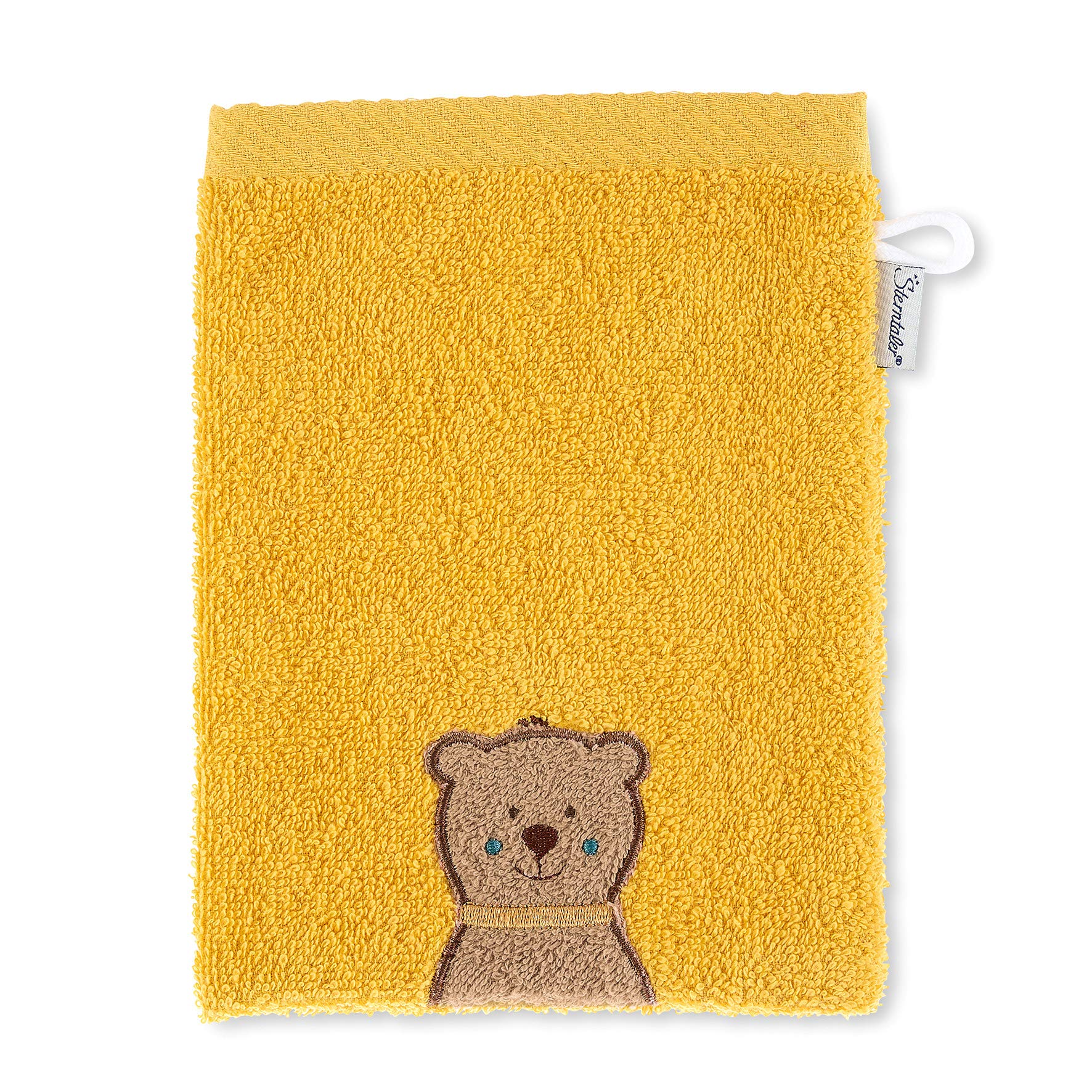 Sterntaler Ben Bear Wash Mitt Yellow 21 x 15 cm