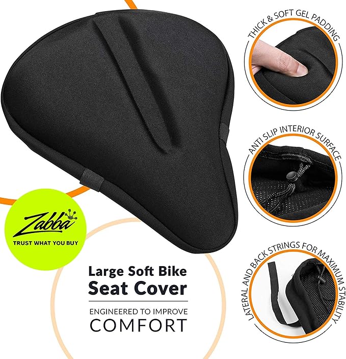 bikeroo large bike seat cushion