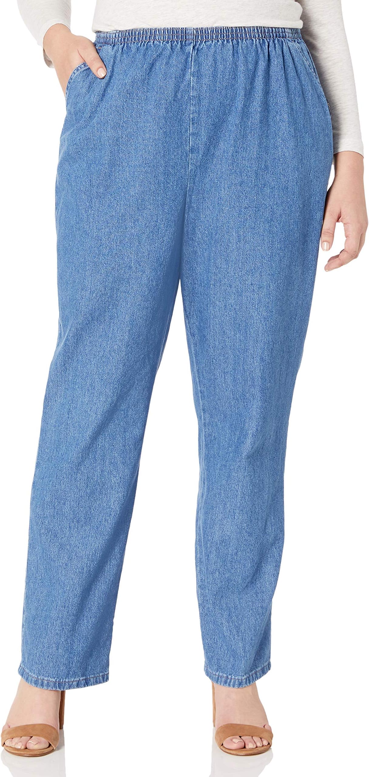 Chic Classic CollectionWomen's Stretch Elastic Waist Pull-On Legging Pant