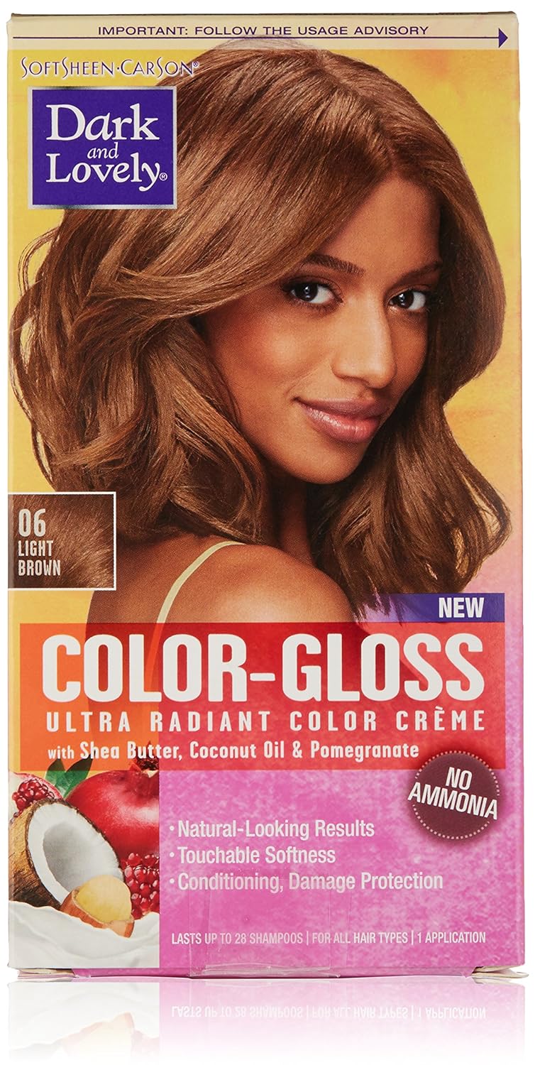 SoftSheen-Carson Dark and Lovely Color-Gloss Ultra Radiant Color Cr&egrave;me, Light Brown 06