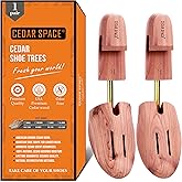 Cedar Space Wooden Shoe Stretcher Tree, 6.5-14 Sizes Cedar Wood Shoe Trees,2/4PC Shoe Stretcher for Men, Sneakers,Boots