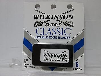Amazon Com Wilkinson Sword Classic Double Edge Safety Razor Blades 60 Pack Of 5 Blades Beauty
