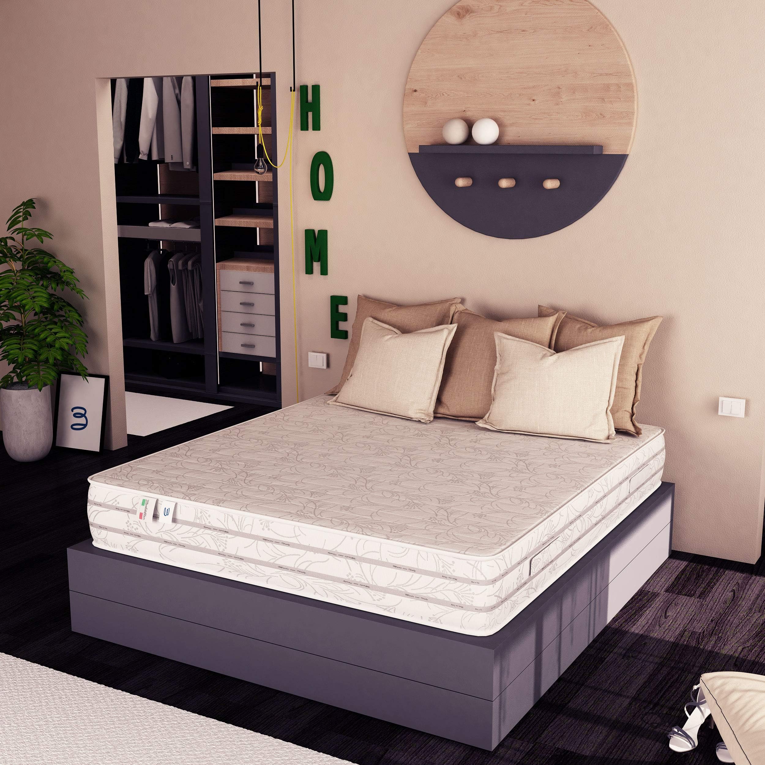 Baldiflex Easy 2.0 Memory Foam Mattress, Orthopaedic, Anti Dust Mites 140 x 200 cm