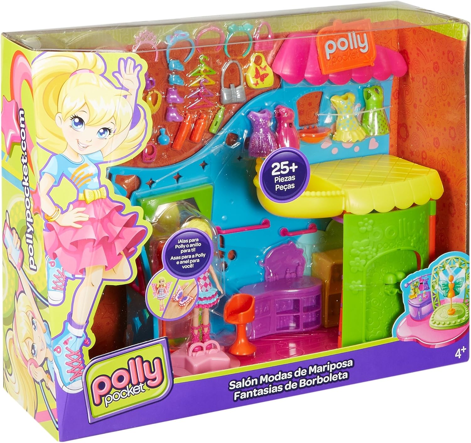 polly pocket salon modas de mariposa