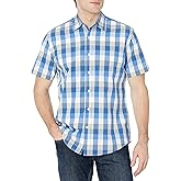Amazon Essentials Men's Regular-Fit Short-Sleeve Poplin Shirt