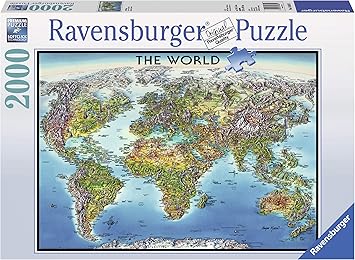 Ravensburger World Map, Multi Color