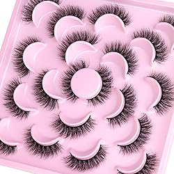 wiwoseo Wispy Eyelashes Fluffy Lashes Natural Look