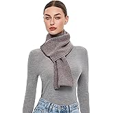 PULI 100% Wool Scarf for Women Luxury Chunky Warm Pull Through Scarf with Gift Box
