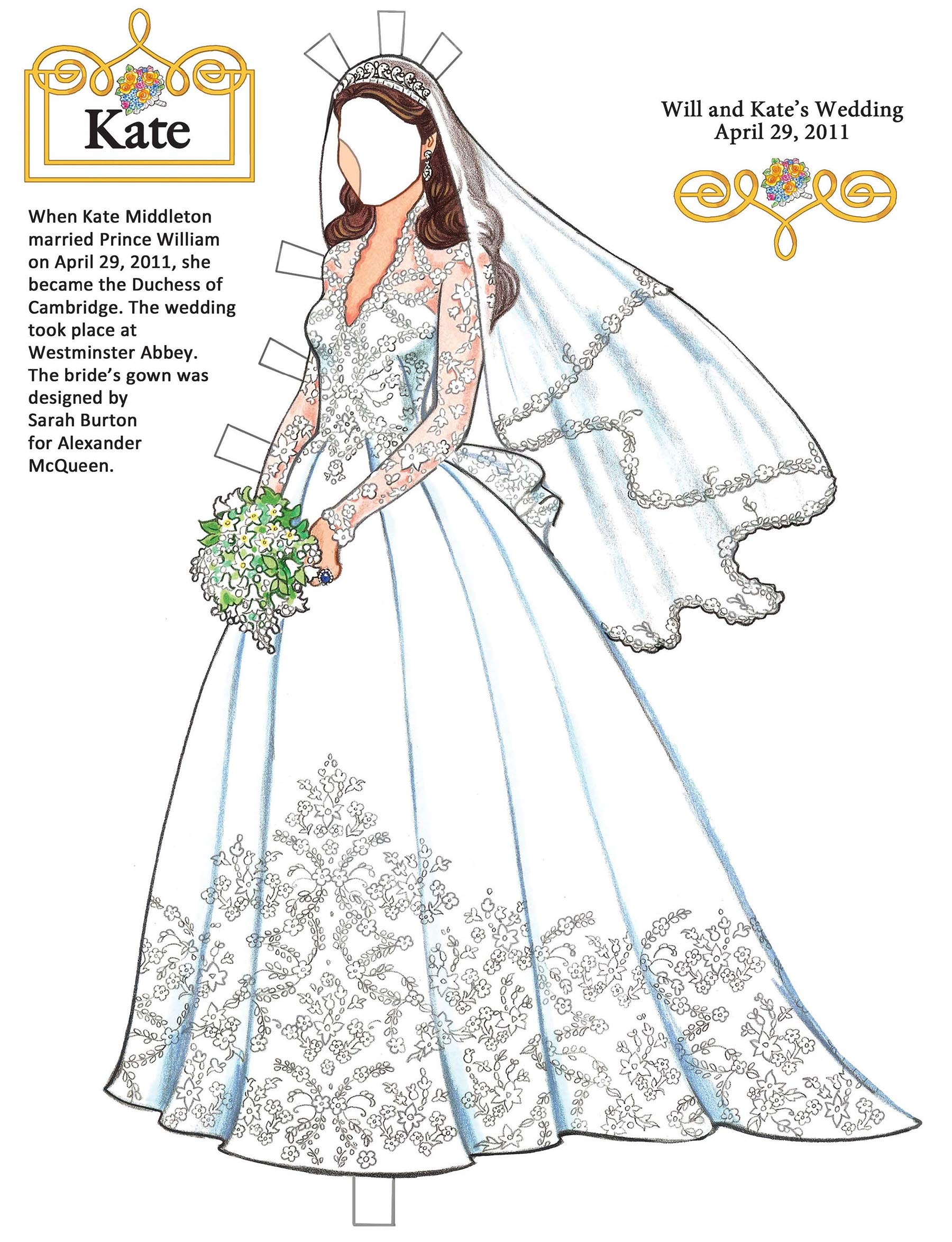 The Duchess of Cambridge Paper Dolls 