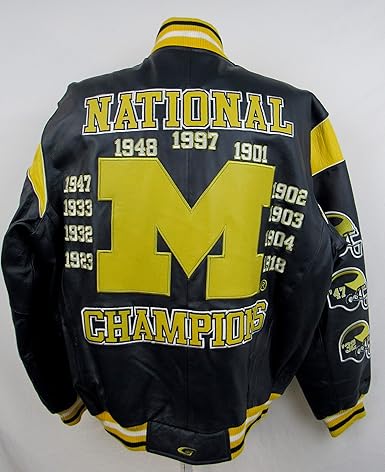 Amazon.com : G-III Michigan Wolverines Men's Large Full Zip 11 Time National Champions All 