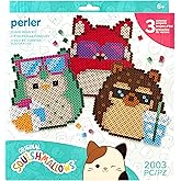 Perler 80-57134 Squishmallows Fused Bead Activity Kit with 3 Unique Projects, Multicolor, 2003 Pieces