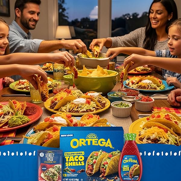 ORTEGA MINI TACO SLIDER SHELLS, YELLOW CORN, 4.4 OUNCE, 18 SHELLS