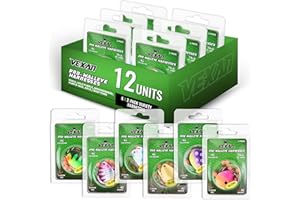 Vexan Glow Walleye Spinner Rig – Worm Harness with Live Bait Rig for Walleye Fishing, Crawler Harness and Fishing Lures (12-Count, Variety Pack)