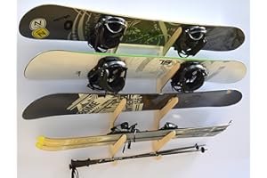 PRO BOARD RACKS The Lifty Snowboard Wall Rack (Holds 4)
