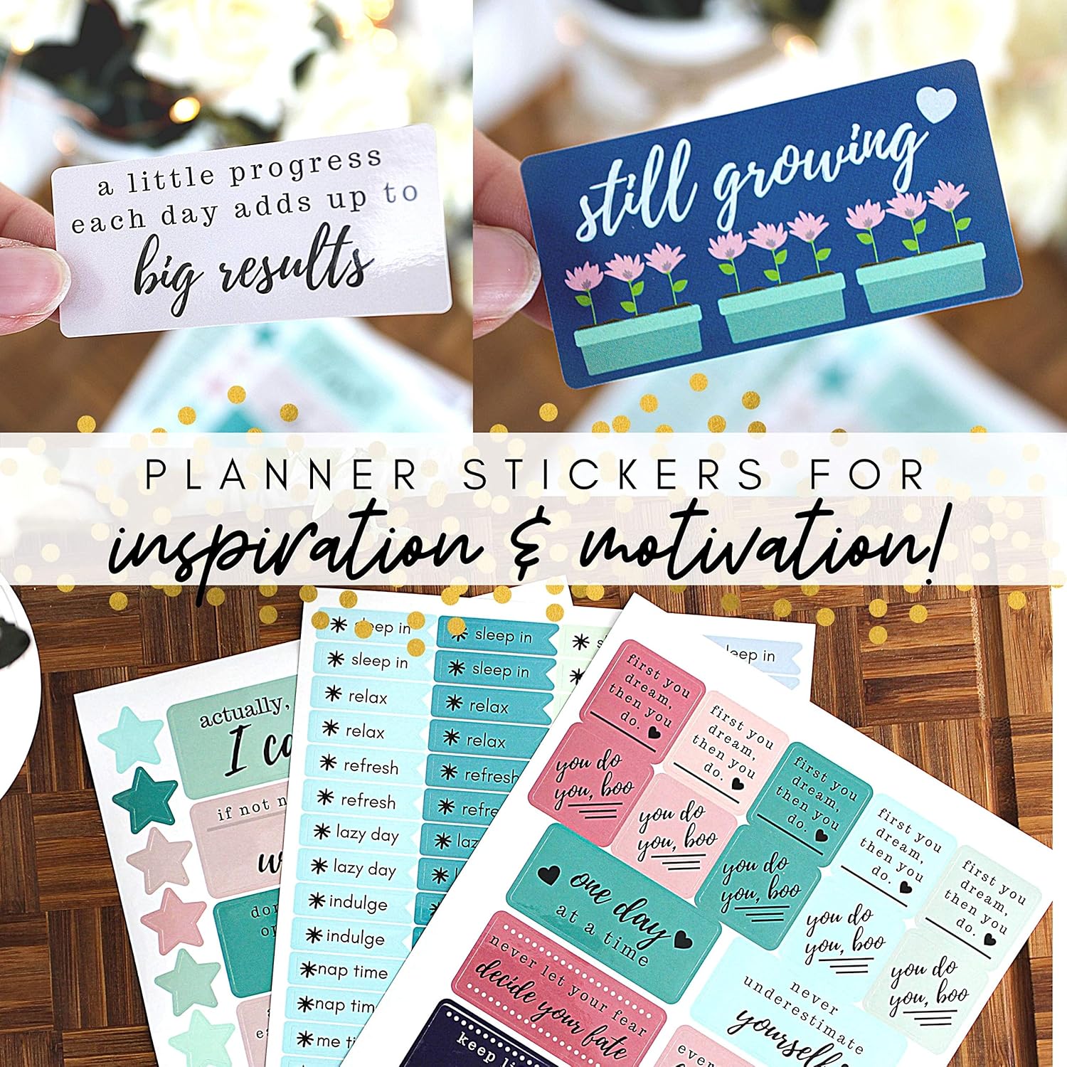 Planner Stickers - Set of Over 1,000 Planner Stickers - 20 Sheets of Colorful Stickers - Busy Bee Planners: Office Products