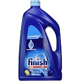 Finish Gel Liquid Dishwasher Detergent, Advanced Deep Cleaning Power Dish Soap, Fights Tough Stains, Dishwasher Soap, Plastic-Free &amp; Septic Safe Dish Detergent, Lemon Scent, 75oz