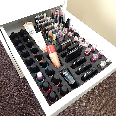 Polar Whale Makeup Drawer Organizer Compatible With Ikea Alex Tray
