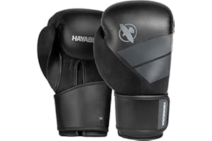 Hayabusa S4 PU Leather Boxing Gloves for Men, Women & Kids, 10oz, 12oz, 14oz, 16oz, Training, Sparring, Kickboxing, Fighting Sports, Taekwondo, MMA, Muay Thai & Arts
