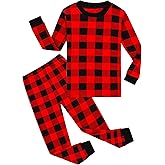 Family Feeling Kids & Toddler Girls Boys Pajamas 2 Piece Pjs Set 100% Cotton Sleepwear