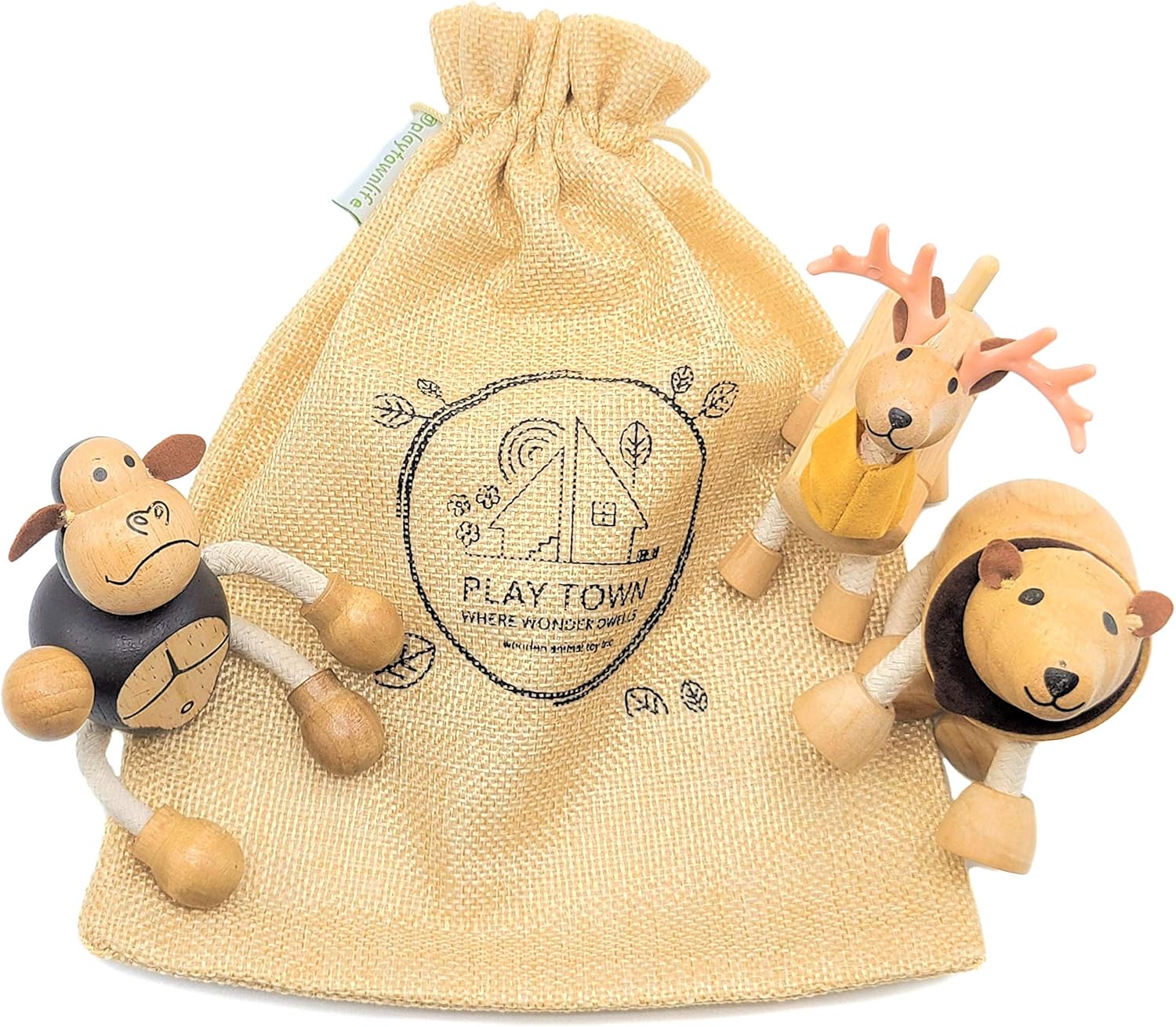 wooden animal toys