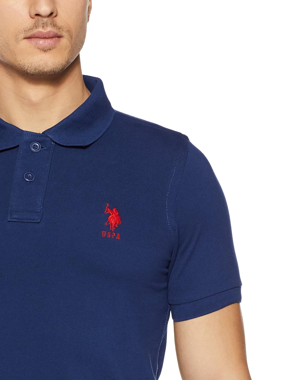 us polo association men's solid regular fit polo
