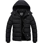 CREATMO US Men's Puffer Jacket Waterproof Winter Parka jacket Warm Thicken Ski Coat