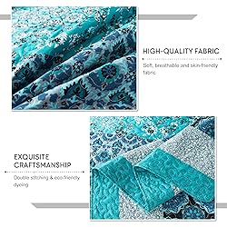 Travan Boho Stripe Quilt Sets Floral Printed
