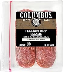 COLUMBUS Italian Dry Salami Sliced Charcuterie Salami Deli Meat, Lunch Meat 12 Oz Pack