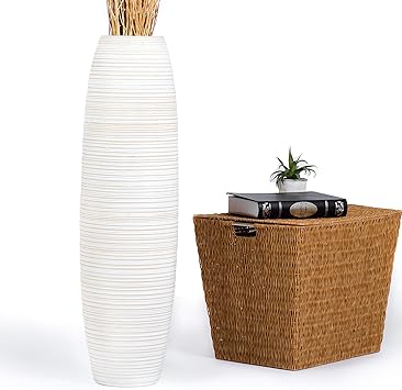 Amazon Com Leewadee Tall Big Floor Standing Vase For Home Decor