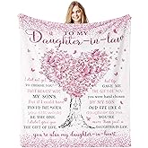 Jamfind Daughter in Law Gifts, Daughter in Law Birthday Gifts from Mother in Law, Best Mothers Day for Future DIL Blanket 60"x 50"