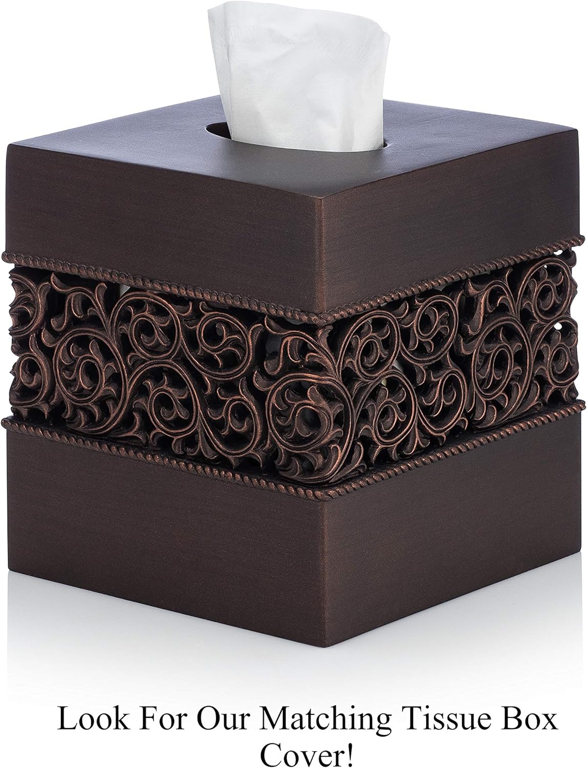 Essentra Home 4-Piece Bronze Bathroom Accessory Set, Complete Set Includes: Toothbrush Holder, Lotion Dispenser, Tumbler and Soap Dish: Home & Kitchen