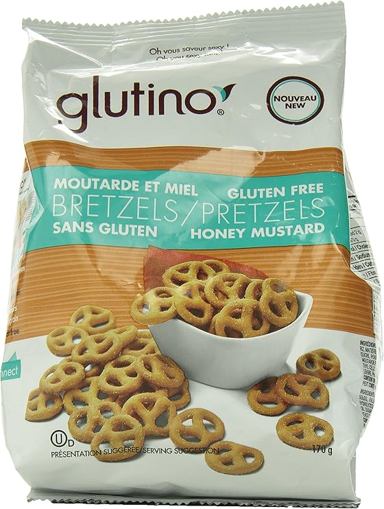 Glutino Gluten Free Pretzels, Honey Mustard, 170 Gram Amazon.ca Grocery