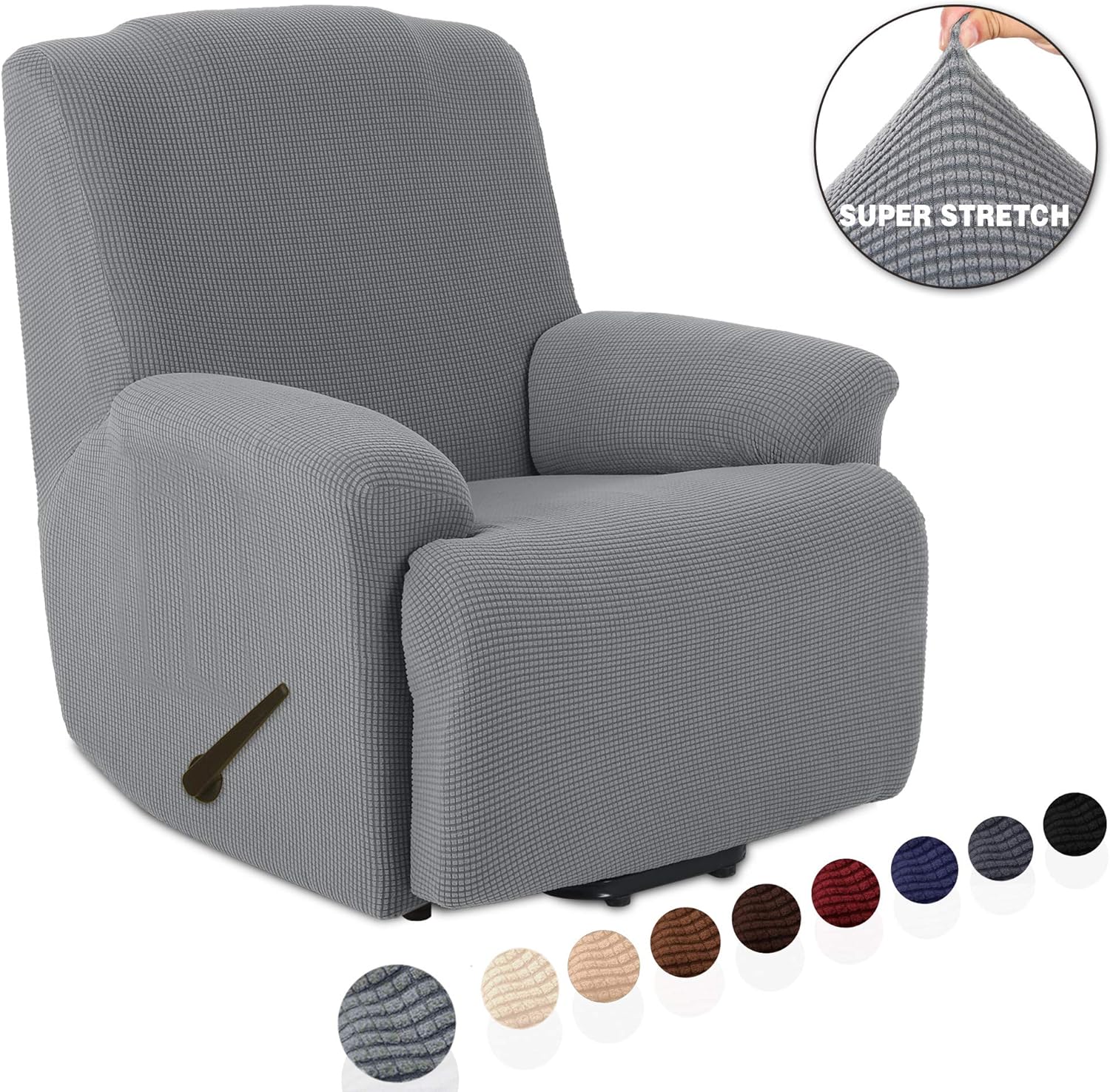 TIANSHU Stretch Recliner Covers, Recliner Chair Slipcovers,1 Piece Furniture Cover For Recliner