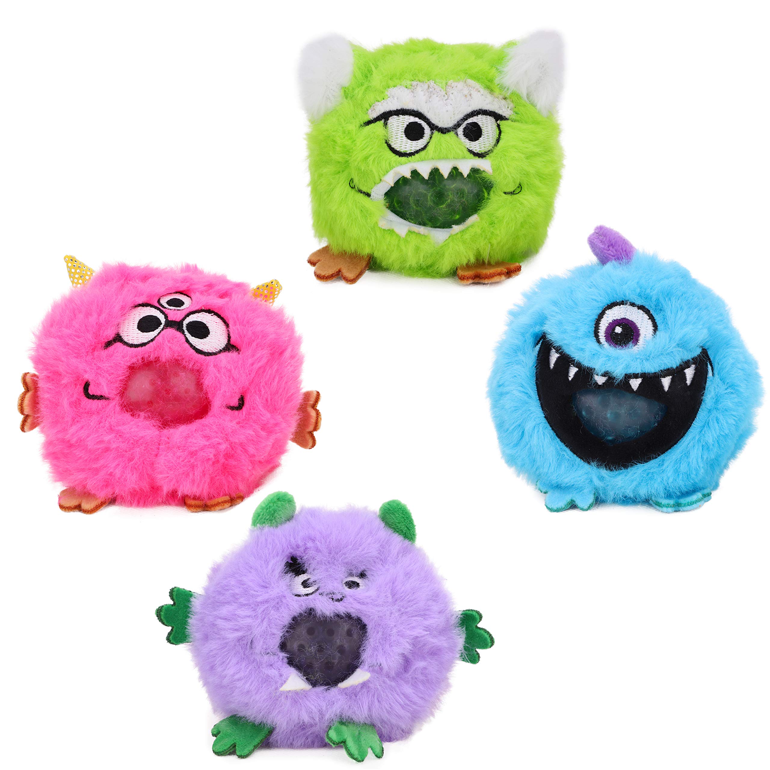 Toyland® 8cm Furry Monster Jelly Squeezers - Children's Novelty Toys - 1 Piece Chosen At Random