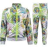 G-Style USA Men's Track Set Suits Zipper Top and Pants