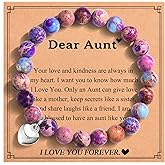 IKIATY Gifts for Aunt, New Mom, Nana, Grammy, Grandma - Stone Bracelets for Women - Birthday, Mothers Day, Christmas Presents