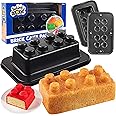 Brick Building Cake Pan Mold- Build, Decorate, Even Stack 9" 3D Shaped Cakes - Baking Activity Treat for Kid, Adult Birthday Parties, Celebration Gift, Easy to Use Non-Stick Oven Bakeware, Fun Gift