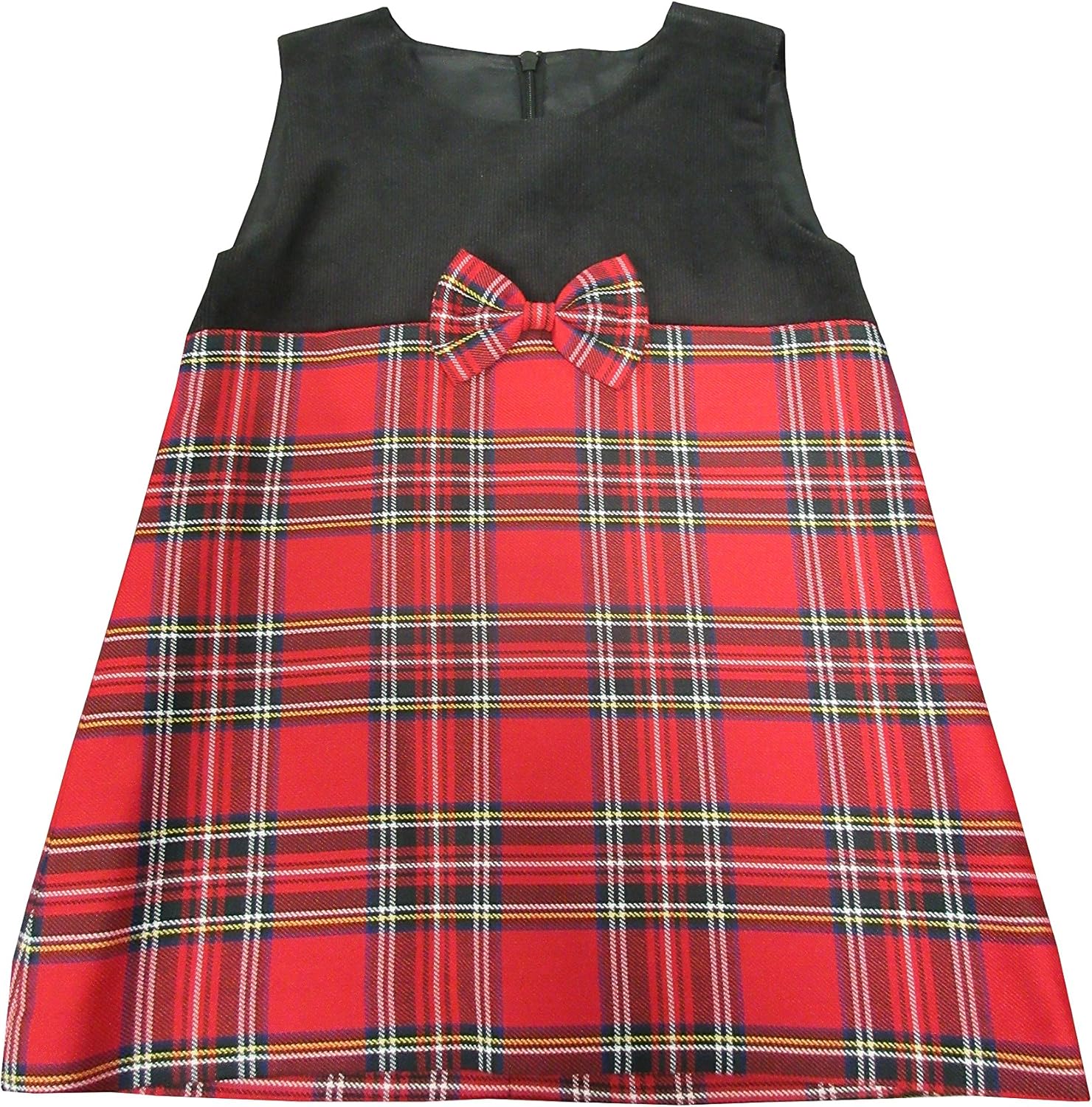 royal blue tartan school pinafore