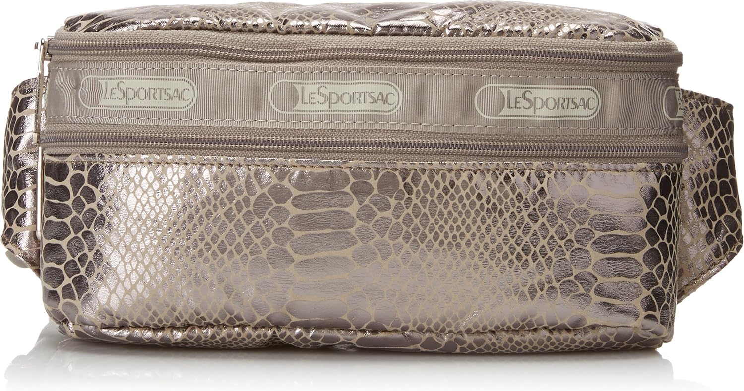 LeSportsac Double Zip Belt Bag Waist Pack, Snake