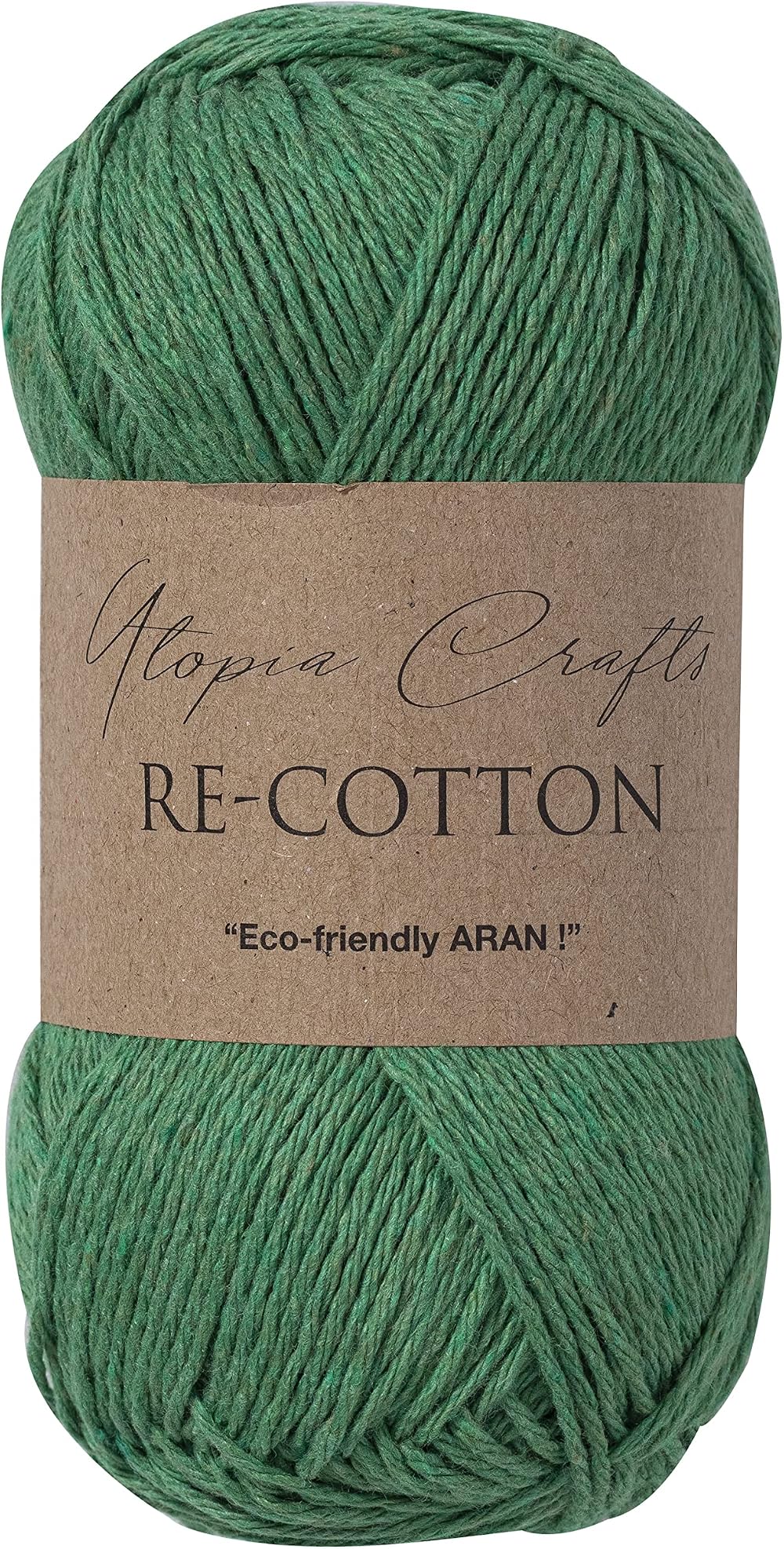 Utopia Crafts Re-Cotton Knitting Yarn 100g Evergreen DK Double Knitting