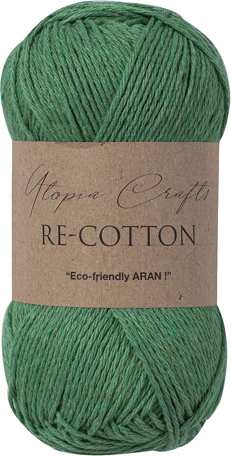 Utopia Crafts Re-Cotton Knitting Yarn 100g Evergreen DK Double Knitting