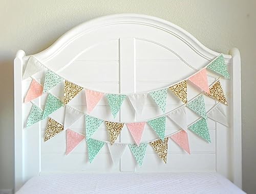 pink nursery bunting