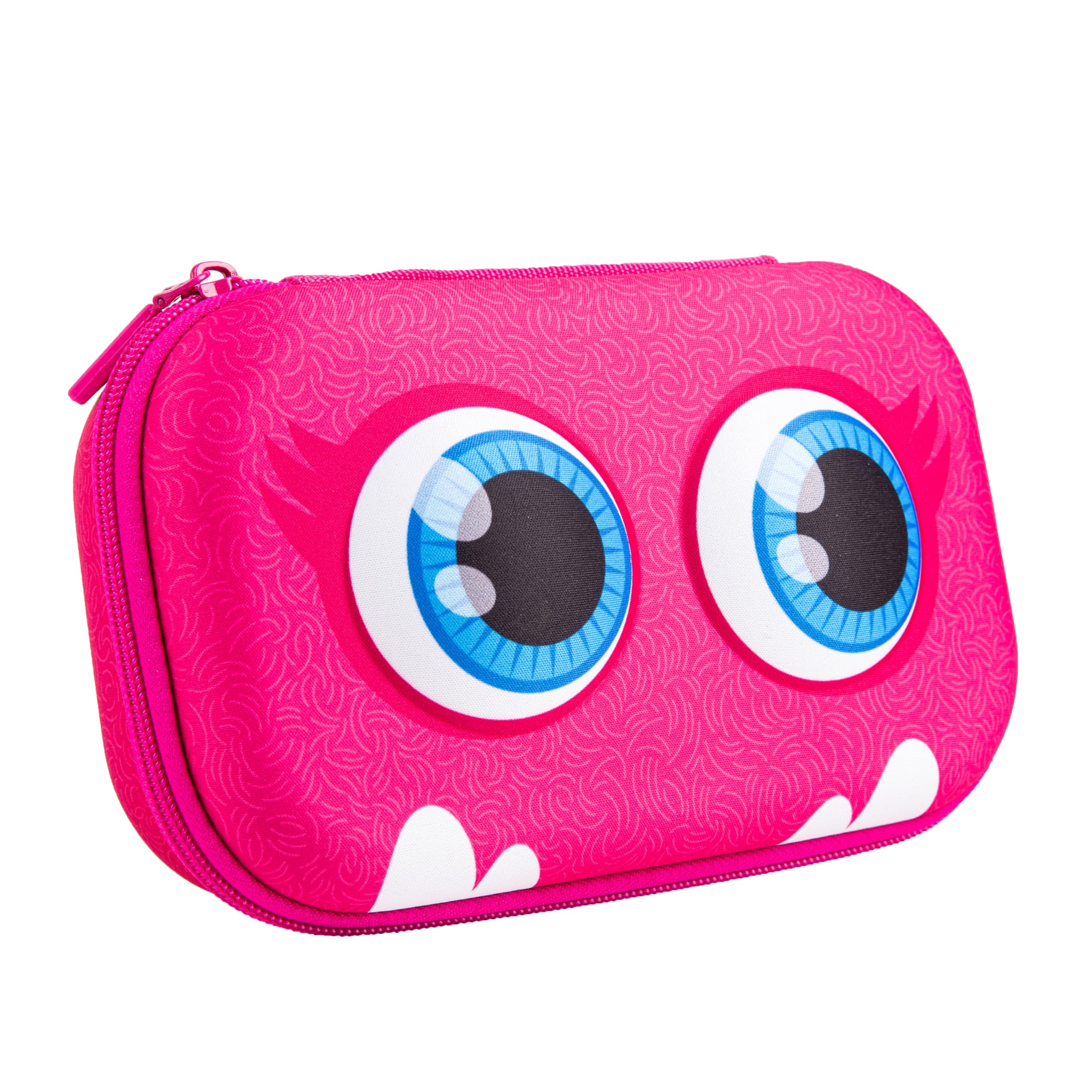 ZIPIT Beast Pencil Box for Girls, Large Capacity Fun Pencil Case for School, Stationery Organizer Box, Pink