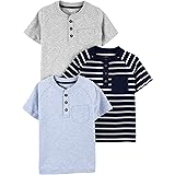 Simple Joys by Carter's Toddler Boys' Short-Sleeve Shirts, Pack of 3