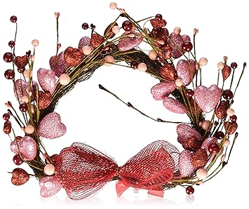 Decorative Glitter Sparkling Valentine S Day Holiday Heart Wall