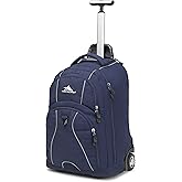 High Sierra Freewheel Wheeled Laptop Backpack, True Navy, 20.5 x 13.5 x 8-Inch