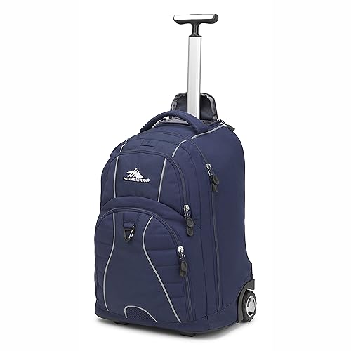 High Sierra Freewheel Wheeled Laptop Backpack, True Navy,