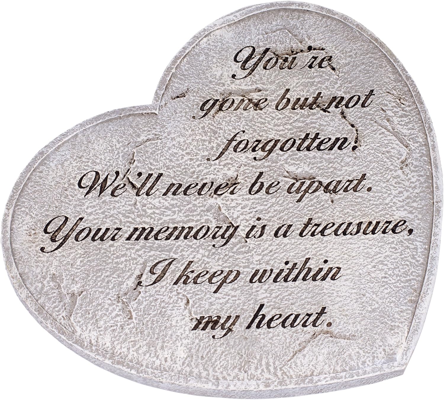 Hardscaping Materials - Roman You are Gone But Not Forgotten Heart Garden Stepping Stone 11 Inch
